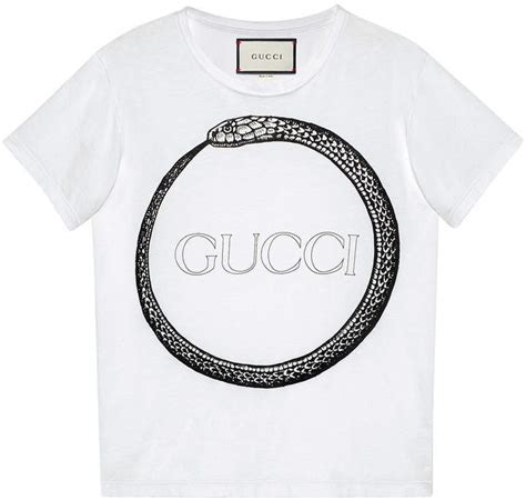 gucci ouroboros print t shirt|Gucci t shirt sale.